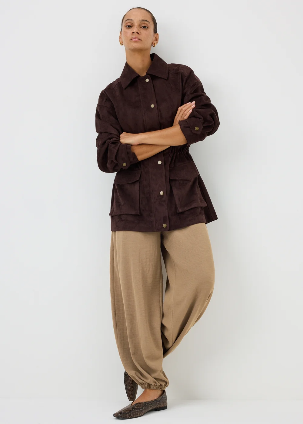 Camel Balloon Trousers - 8 Image 1