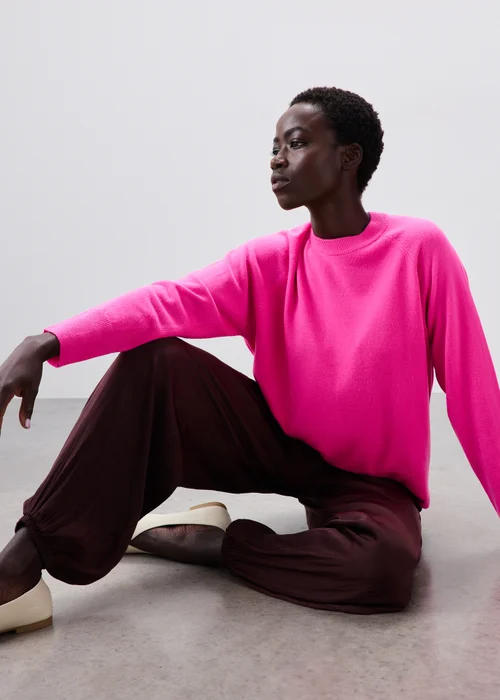 Pink Soft Touch Long Sleeve Jumper - 8 Image 3