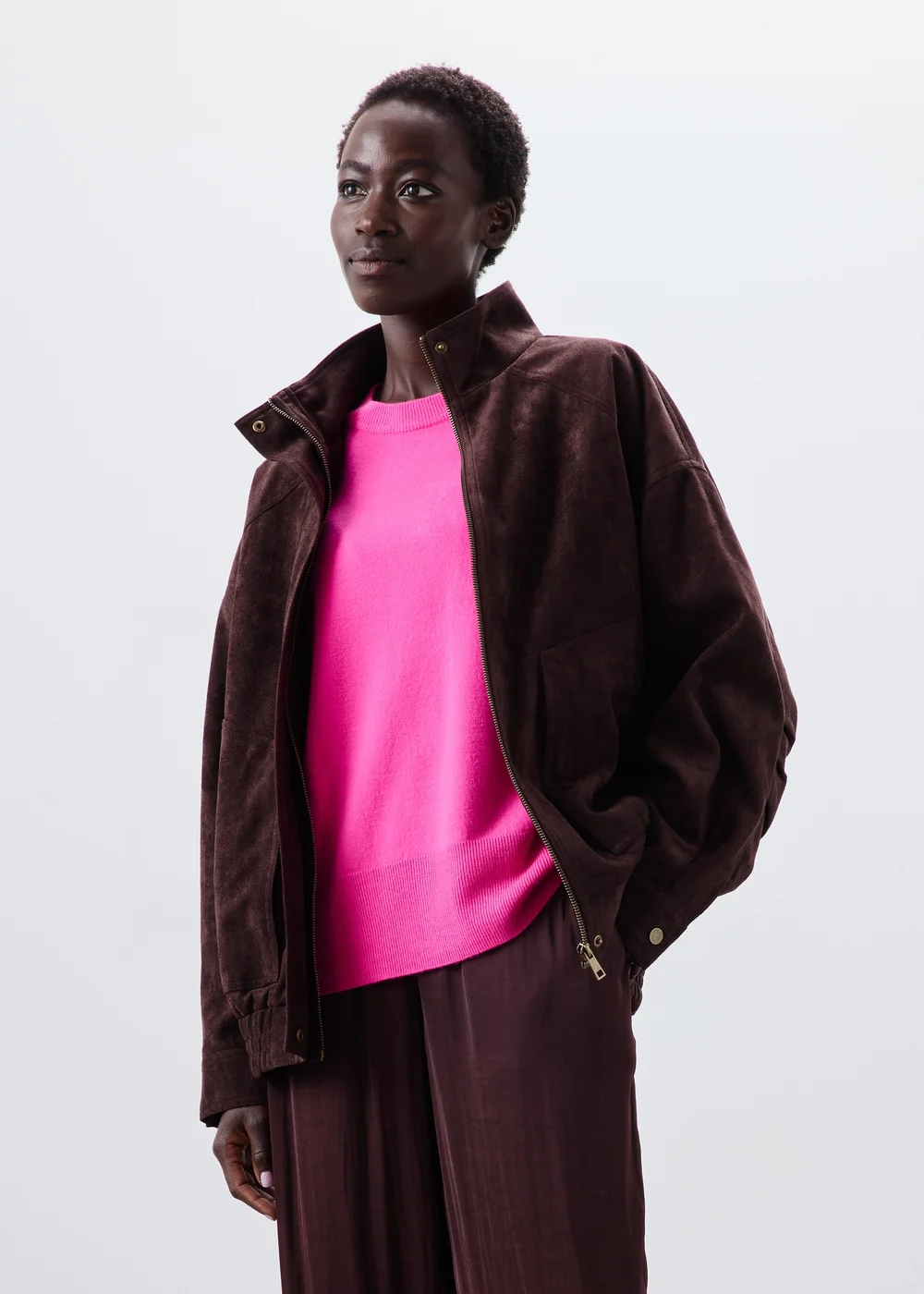 Pink Soft Touch Long Sleeve Jumper - 8 Image 1