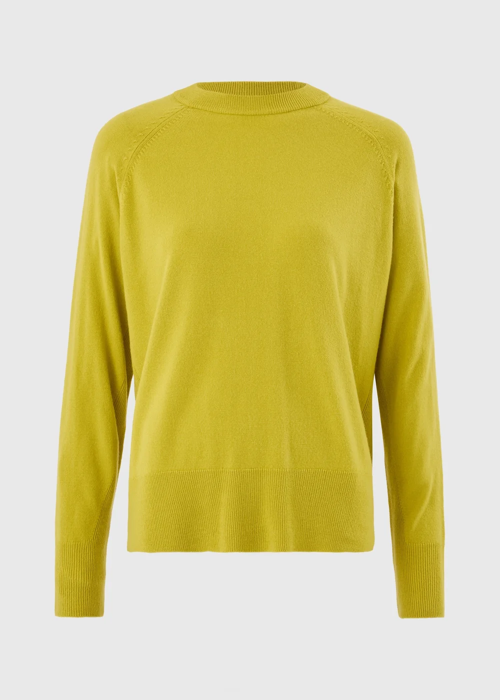 Chartreuse Soft Touch Crew Neck Jumper - 8 Image 1