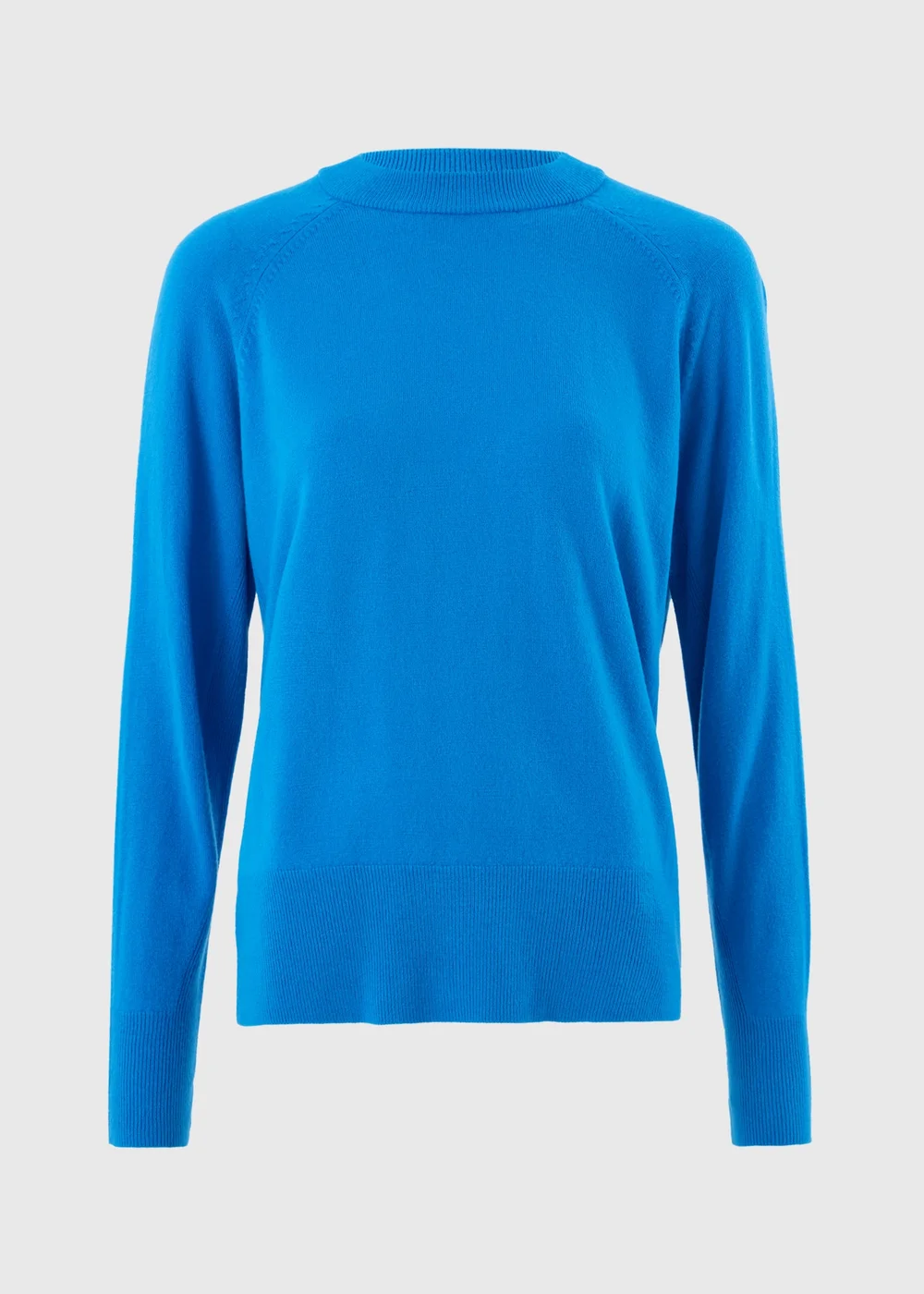 Blue Soft Crew Neck Jumper - 8 Image 1