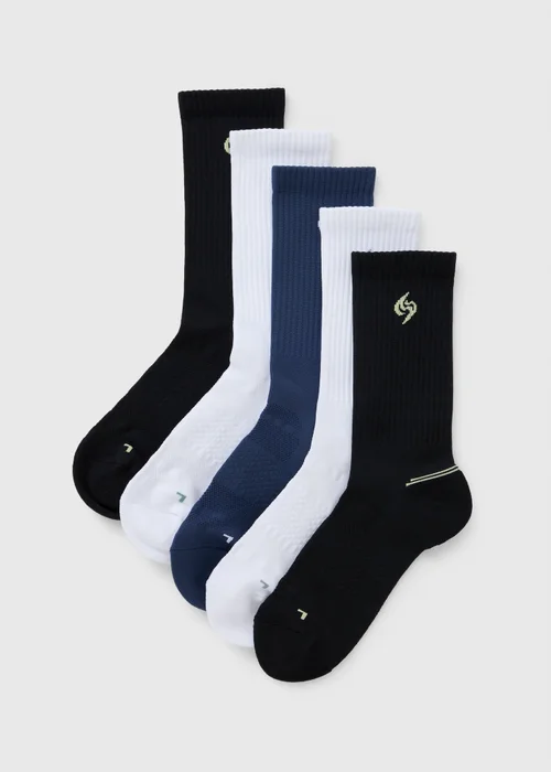 Souluxe 5 Pack Multi Sports Socks - 6-8.5 Image 1