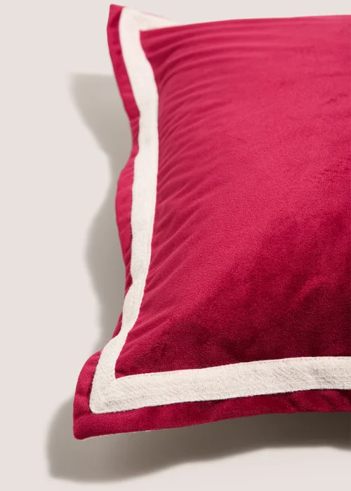 Pink Oxford Edge Cushion Image 2