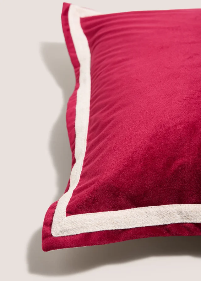 Pink Oxford Edge Cushion