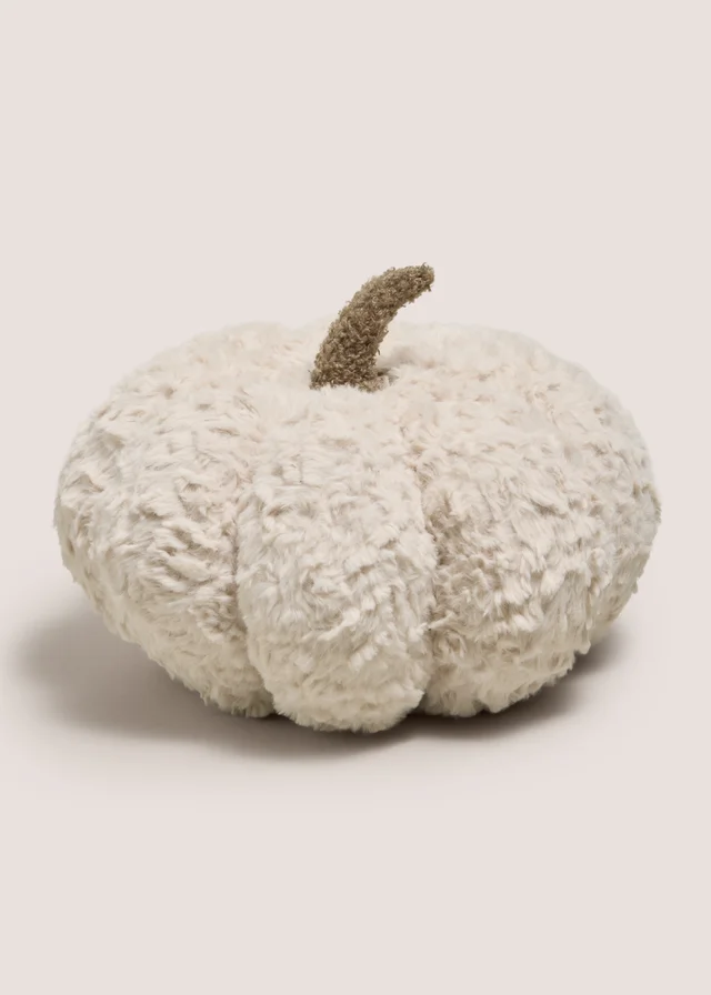 Cream Pumpkin Shaped Cushion