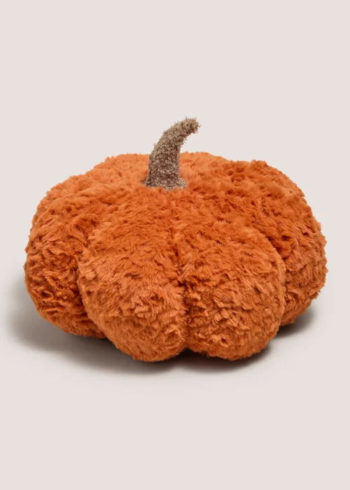 Orange Pumpkin Shaped Cushion Image 1