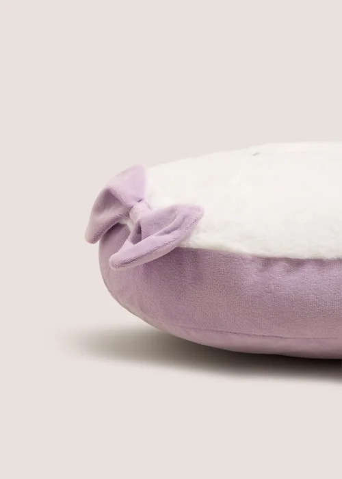 Cream & Lilac Ghost Cushion Image 2