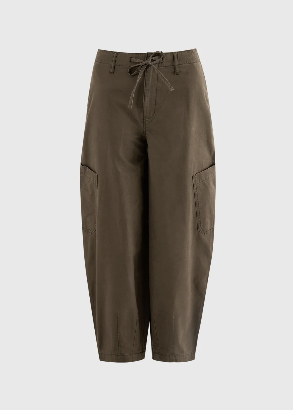 Brown Utility Barrel Leg Trousers - 8 Image 4