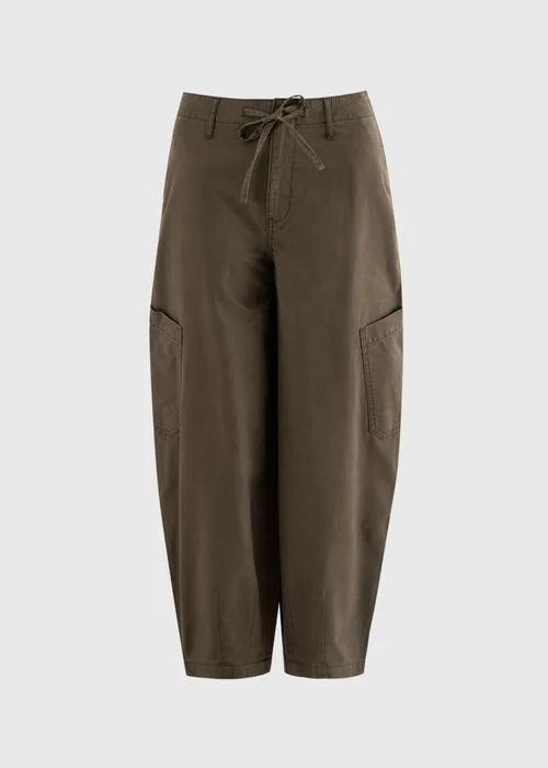 Brown Utility Barrel Leg Trousers - 8 Image 4