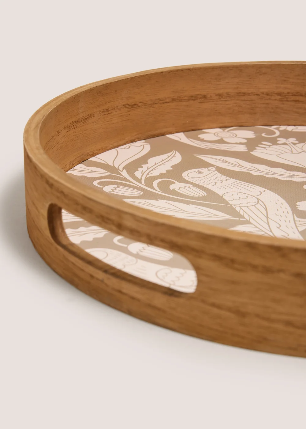 Bird Print Round Tray Image 2