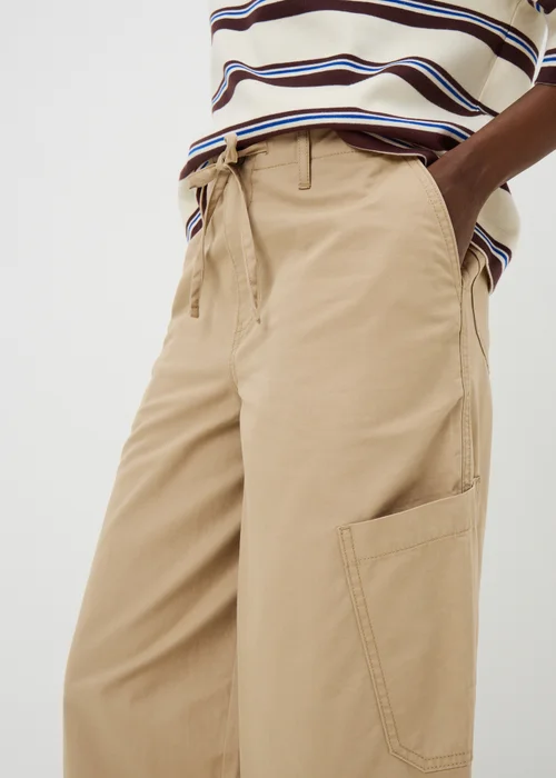 Camel Barrel Utility Trousers - 8 Image 3