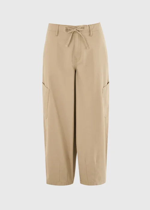 Camel Barrel Utility Trousers - 8 Image 4