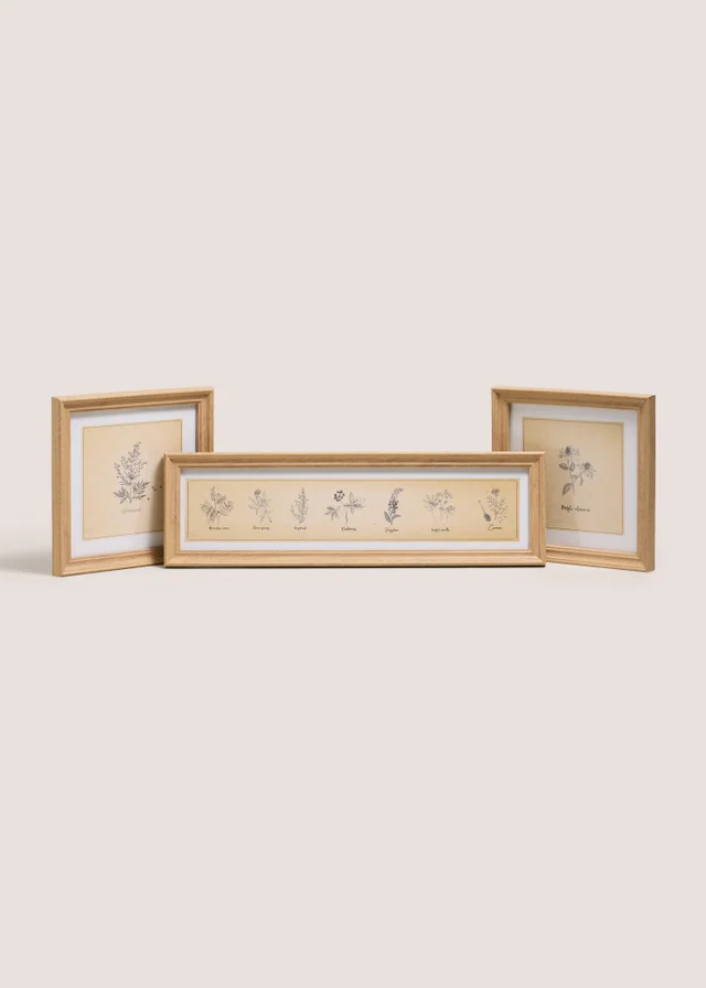 3 Pack Floral Vintage Wall Art