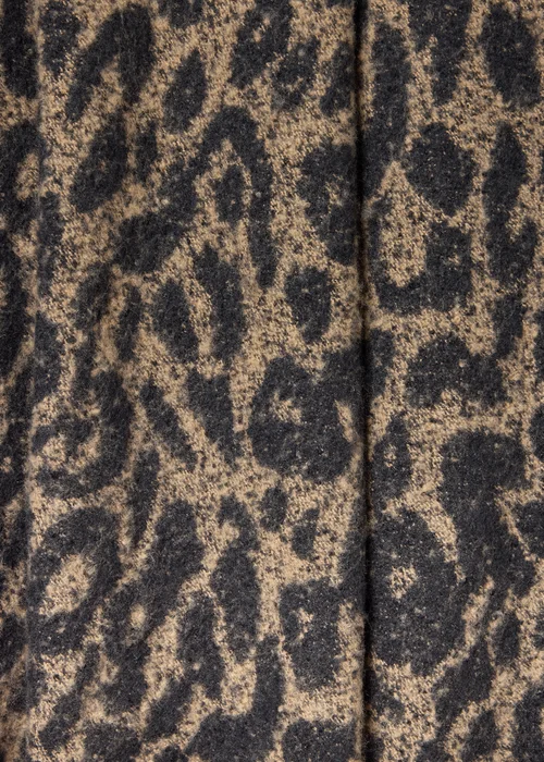 Faux Mohair Leopard Print Throw Image 2