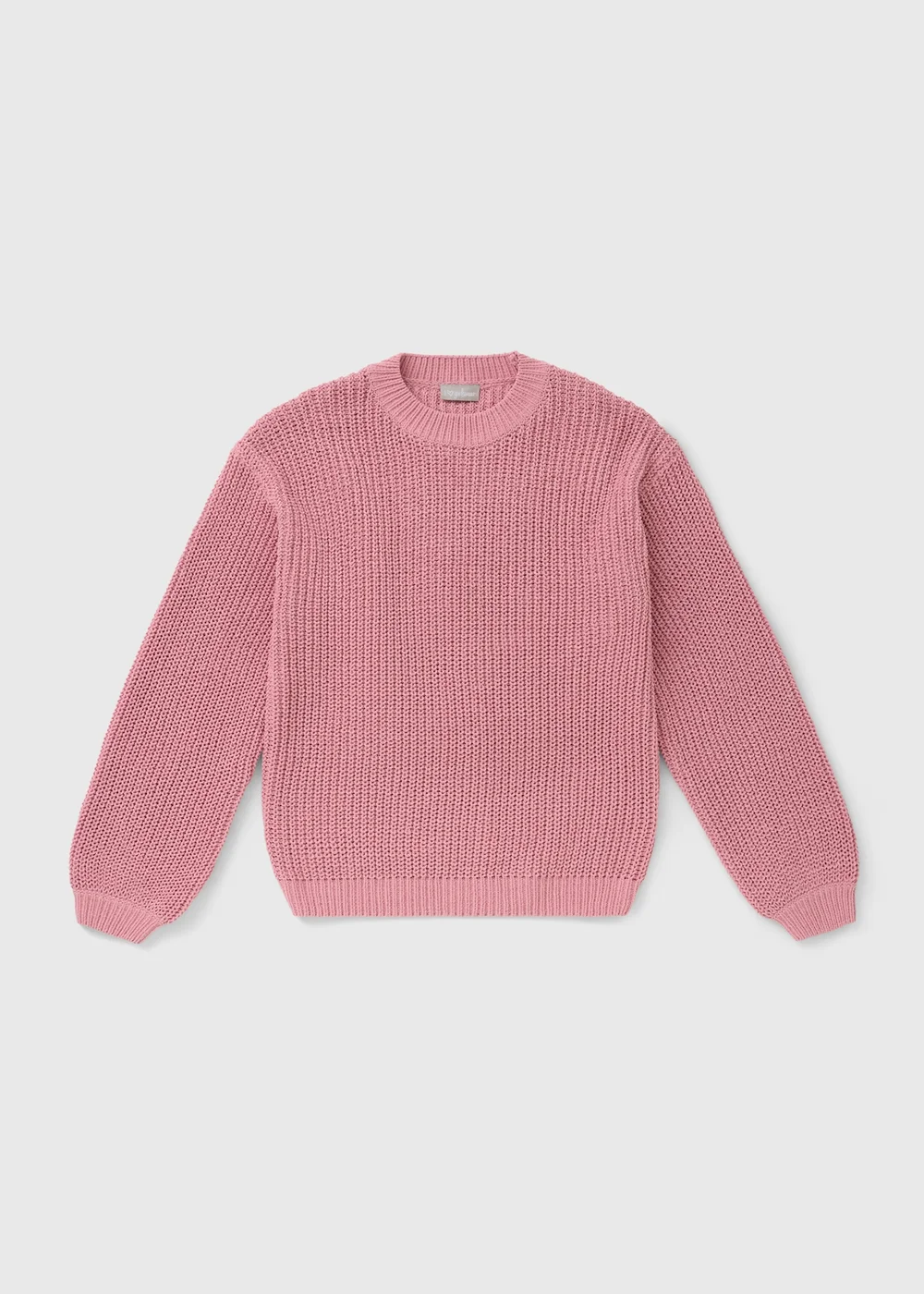 Girls Pink Knitted Jumper (7-15yrs) - 7 Yrs Image 1