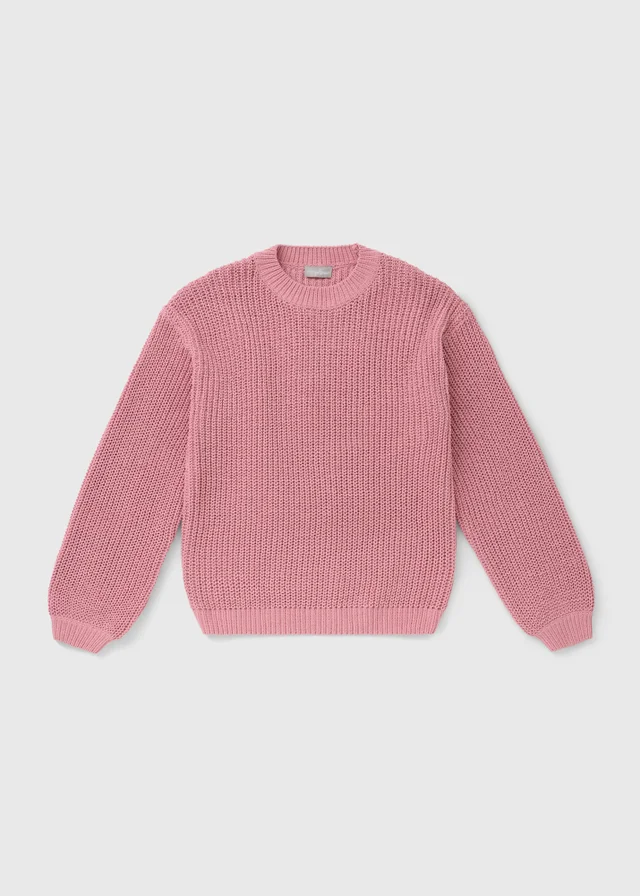 Girls Pink Knitted Jumper (7-15yrs)