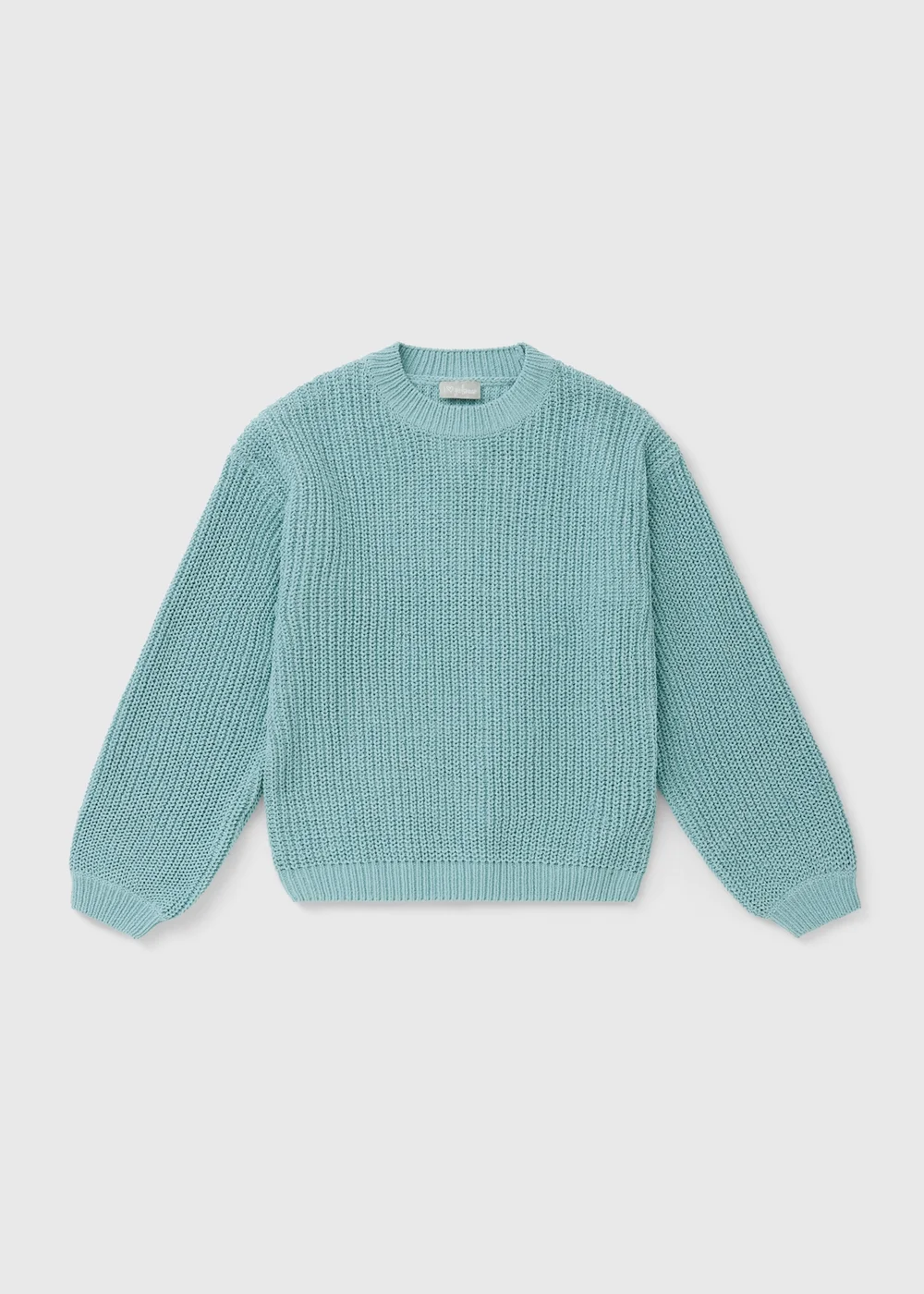 Girls Blue Knitted Jumper (7-15yrs) - 7 Yrs Image 1