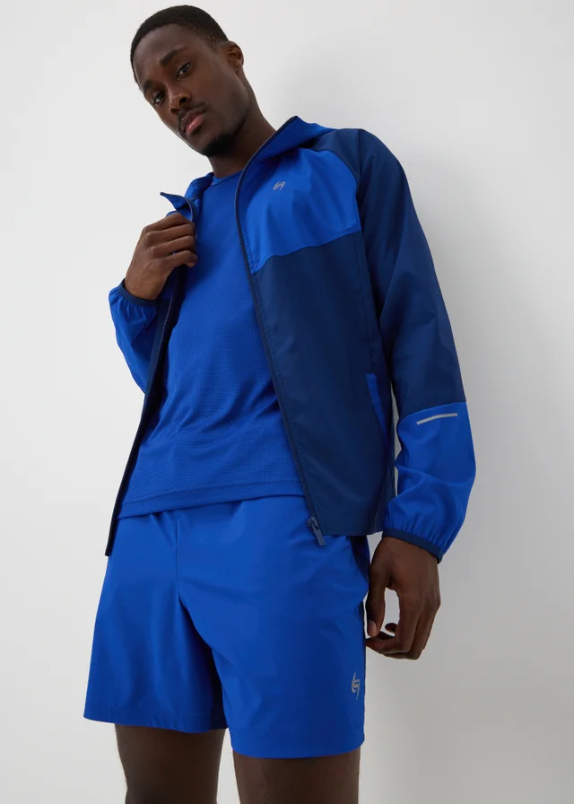 Souluxe Cobalt Woven Panel Zip Co Ord Sports Jacket