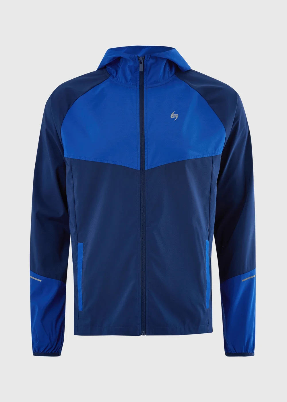 Souluxe Cobalt Woven Panel Zip Co Ord Sports Jacket - XS Image 4