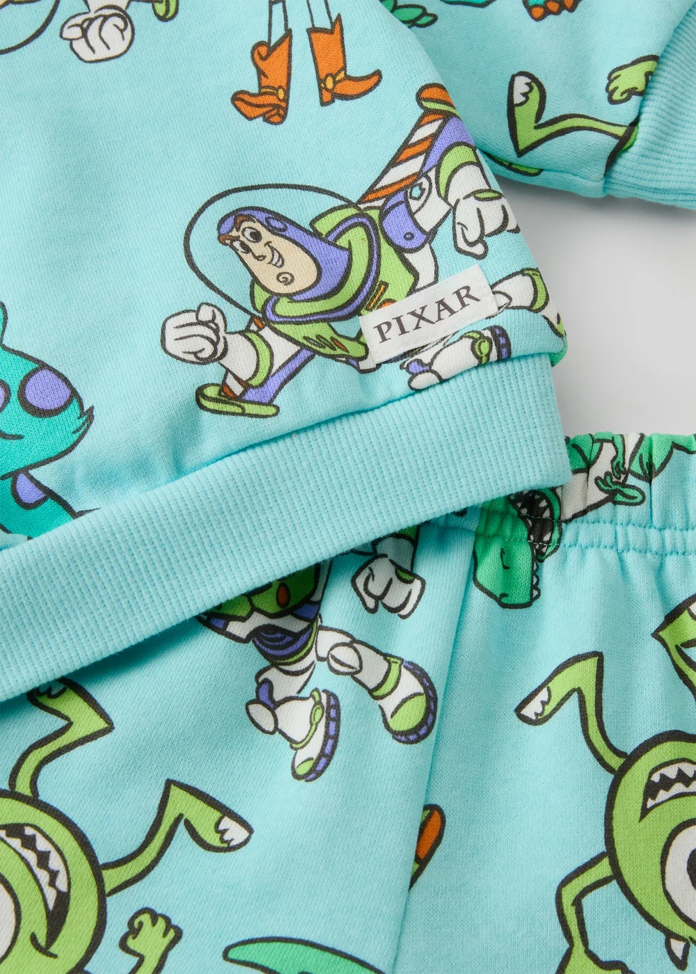 Disney Pixar Blue Top and Jogging Bottom Set (0-18mths) - 0-3 months Image 2