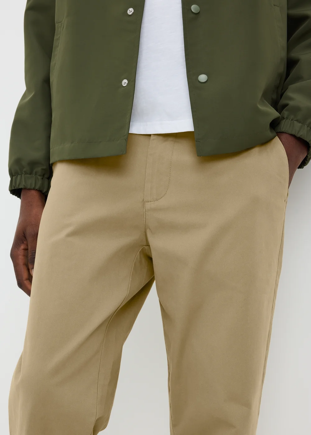 Tan Straight Leg Chinos - 30 R Image 3