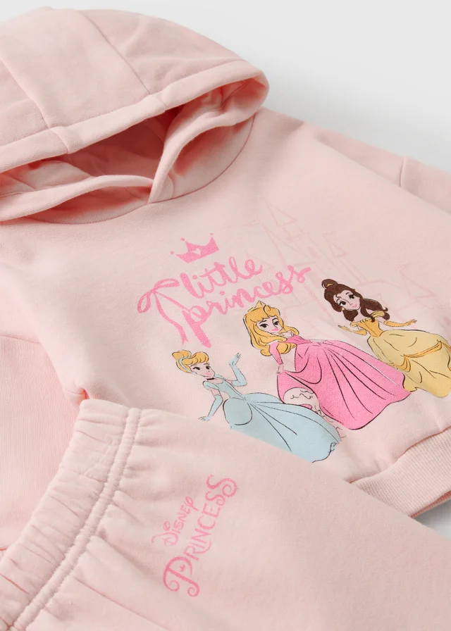 Girls Pink Princess Hoodie & Jogger Set (0-18mths)