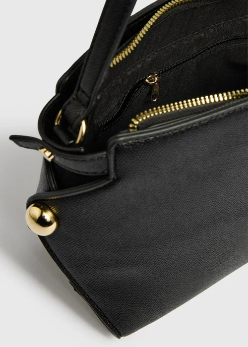 Black Side Detail Crossbody Bag - One Size Image 2