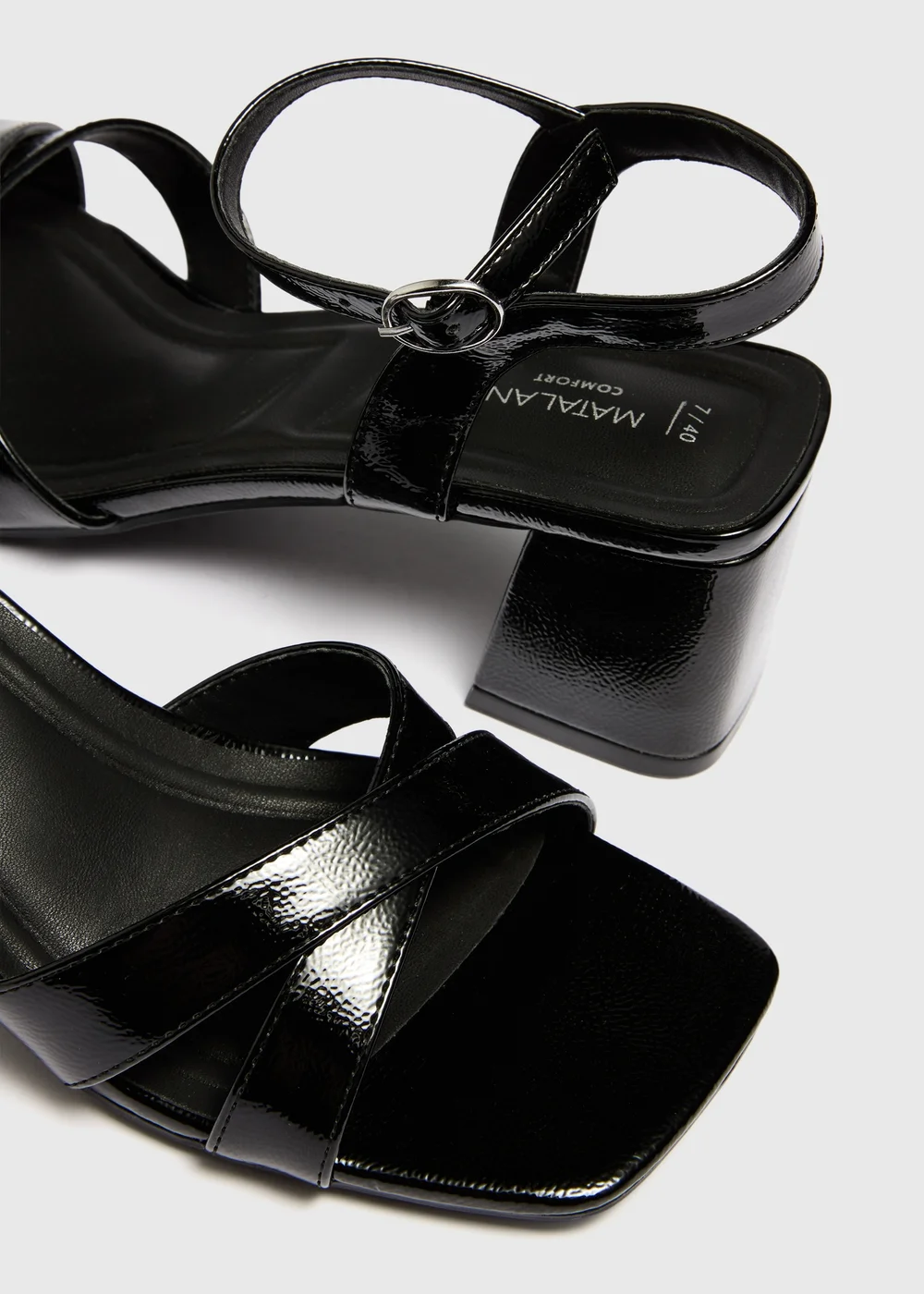 Black Low Block Heels - 3 Image 3