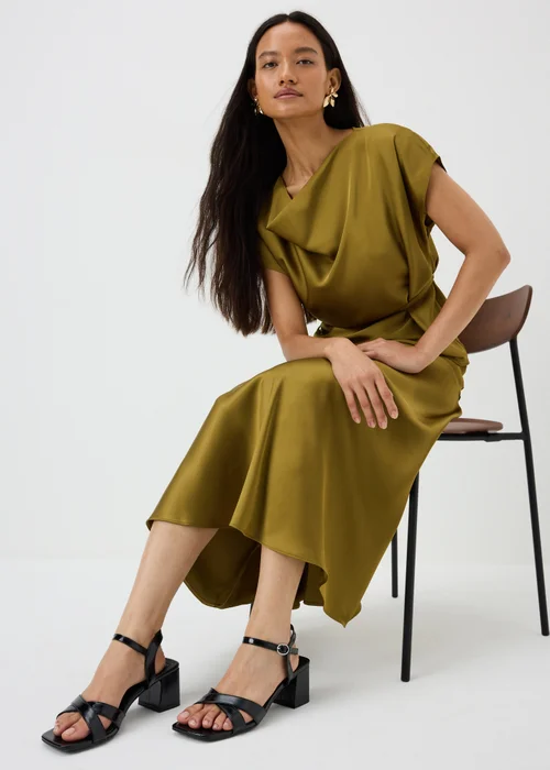 Black Low Block Heels - 3 Image 1
