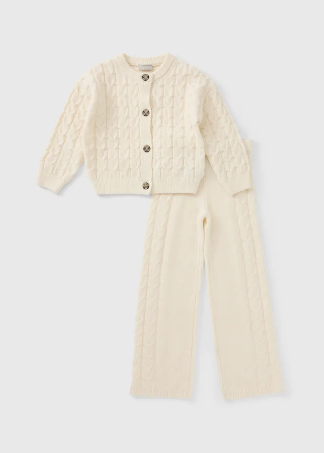Cream Cable Knit Co-ord Set