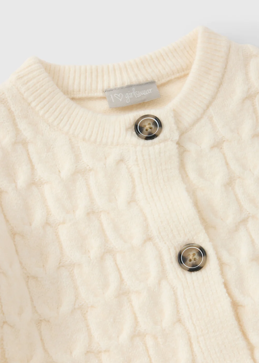 Cream Cable Knit Co-ord Set - 7 Yrs Image 2