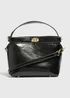Black Top Handle Crossbody Bag - One Size Image 1