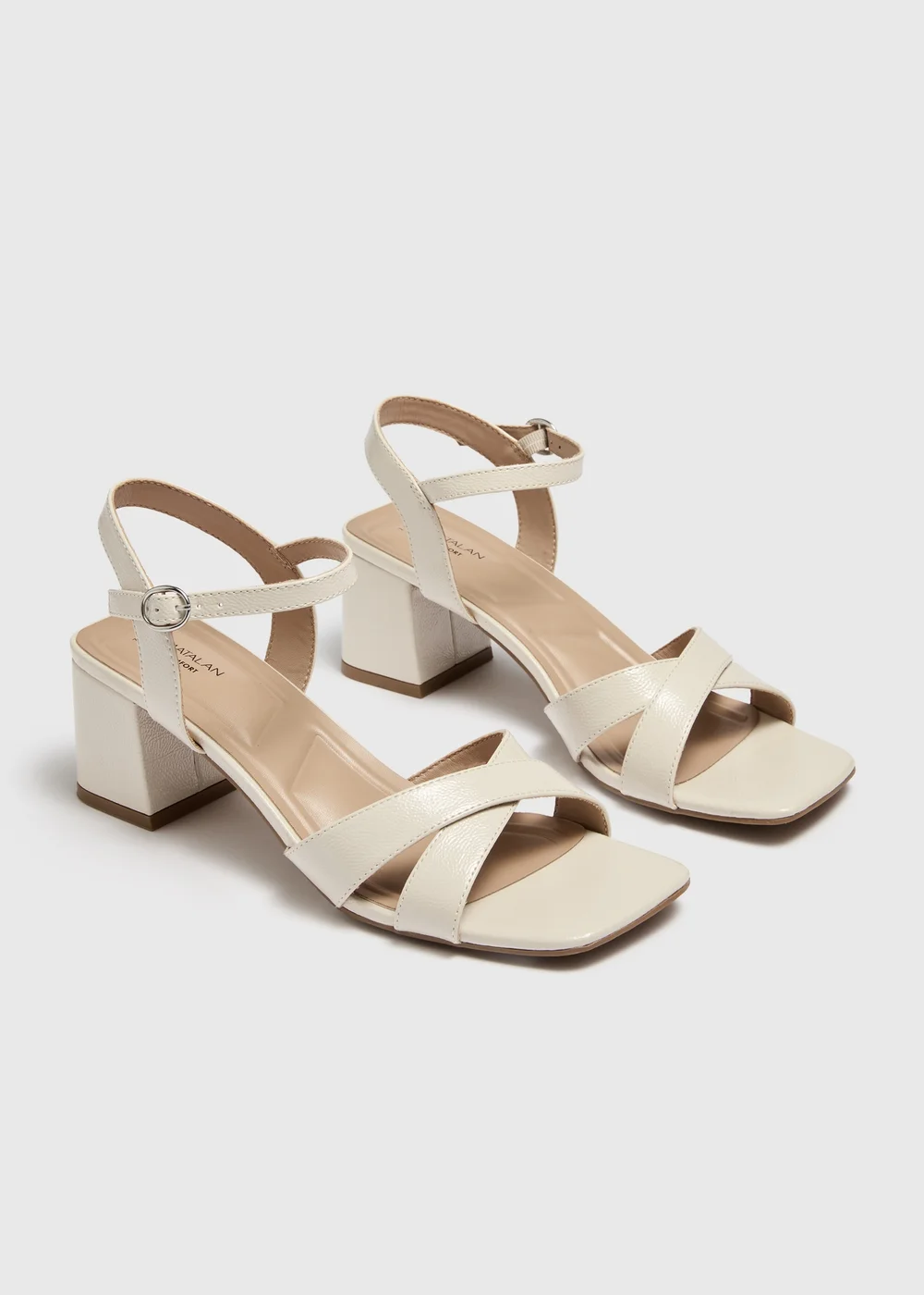 Stone Low Block Heels - 3 Image 2
