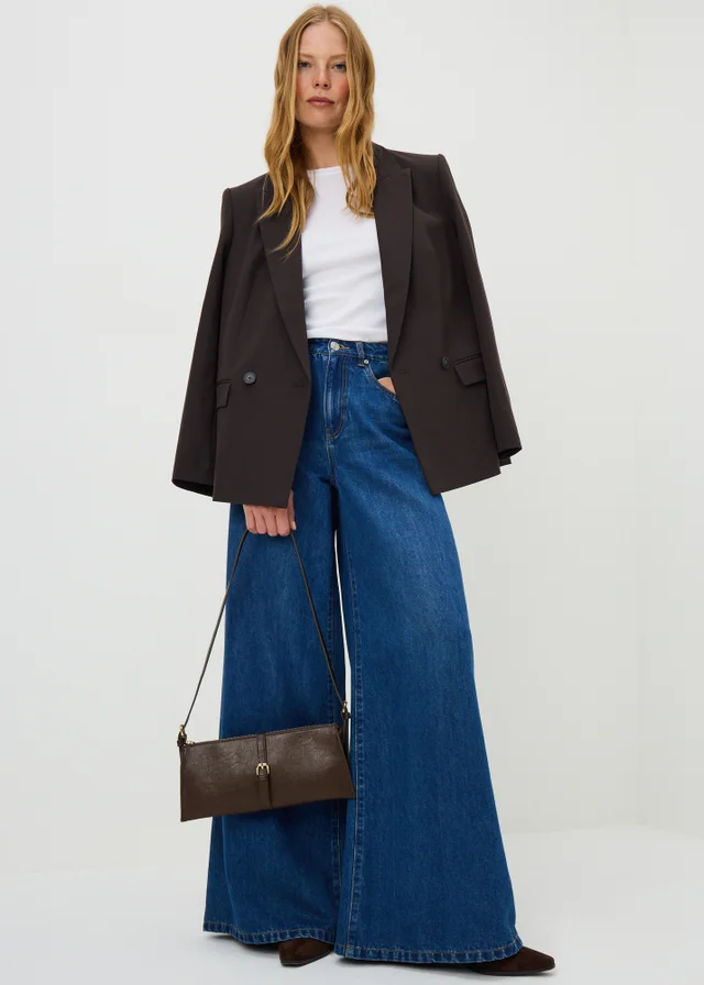 Chocolate Brown Thin Shoulder Bag