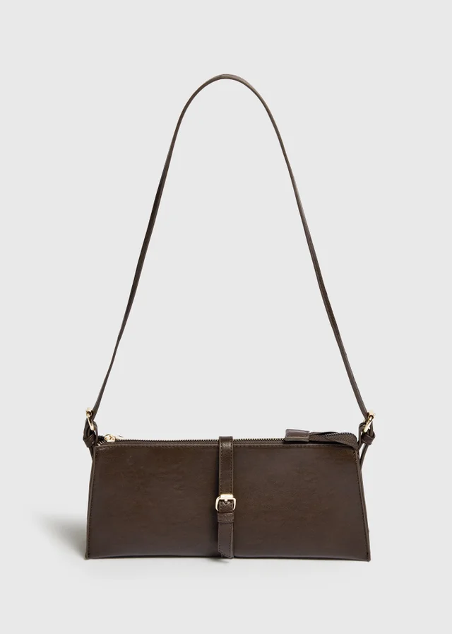 Chocolate Brown Thin Shoulder Bag