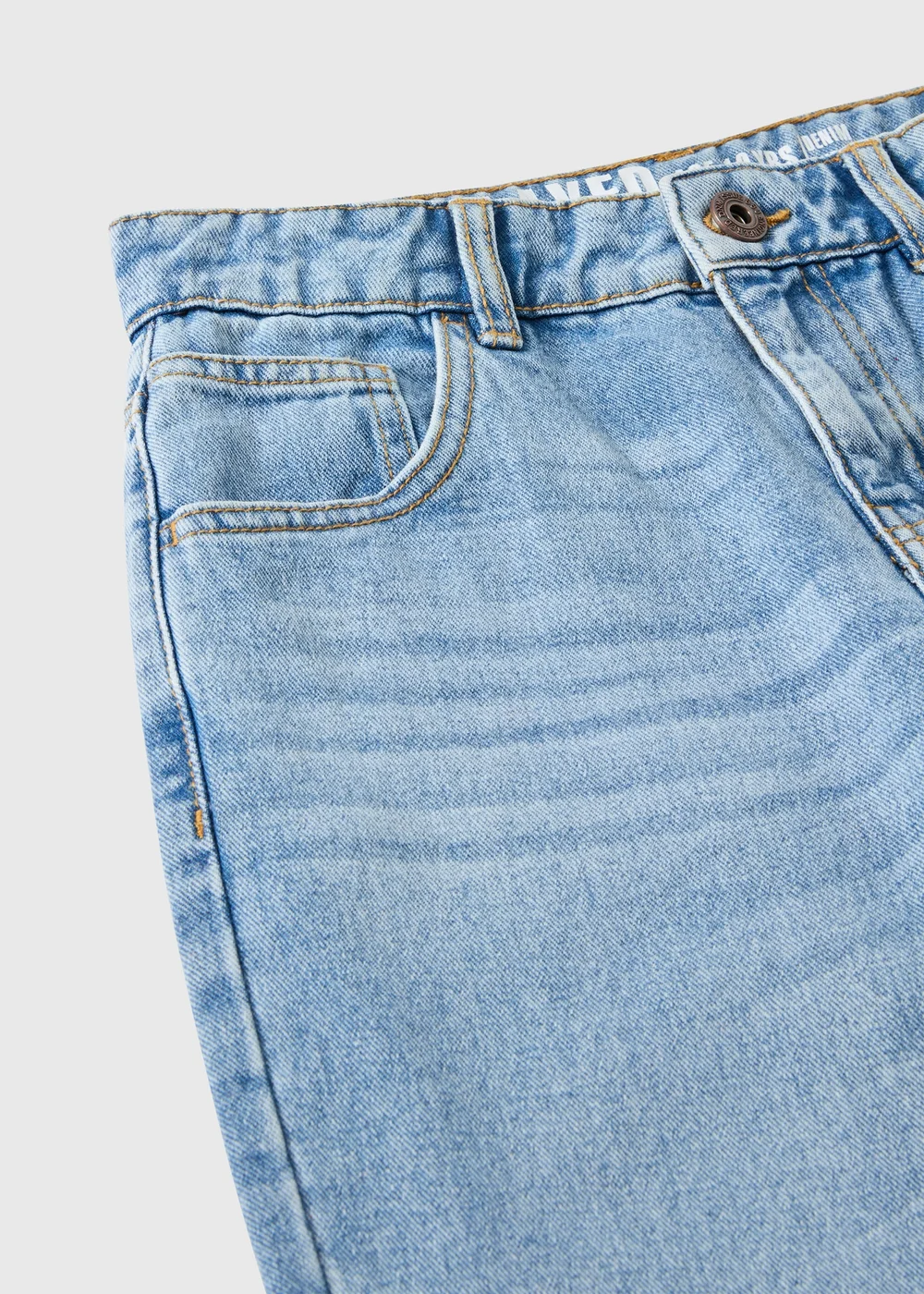 Boys Blue Light Wash Relaxed Fit Jeans (7-15yrs) - Age 7 Years Image 2