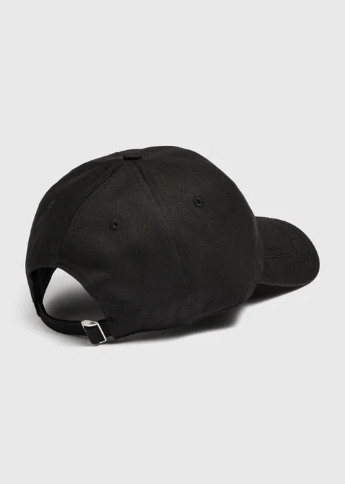 Black Cotton Cap - One Size Image 2