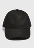 Black Cotton Cap - One Size Image 1