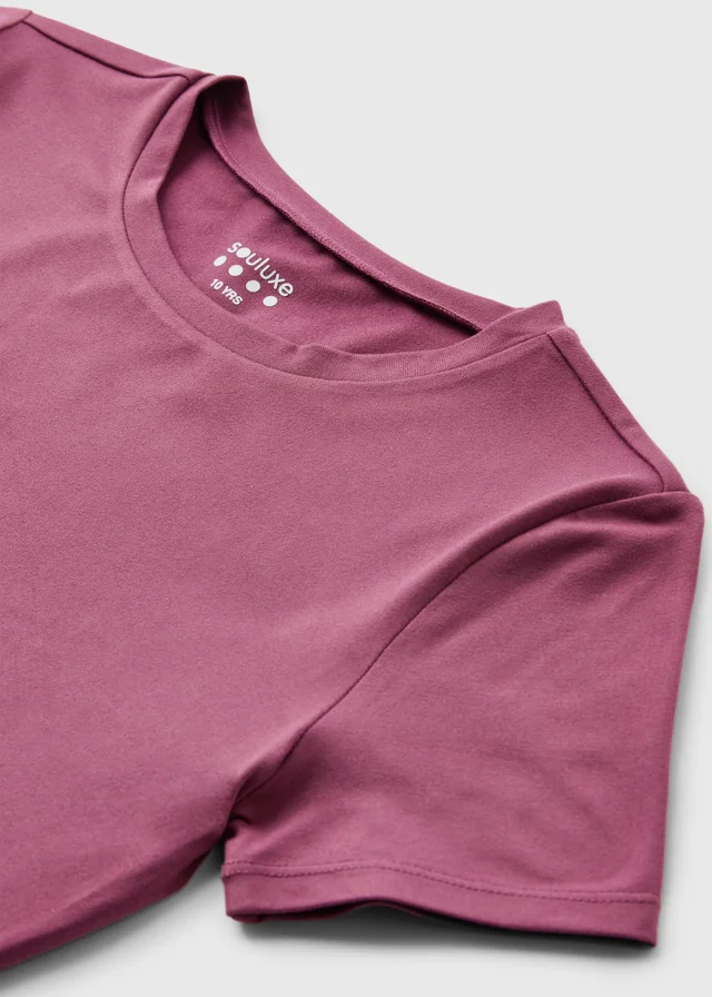 Souluxe Girls Soft Touch Fitted Sports T-Shirt (7-15yrs)