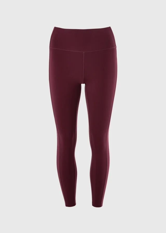 Souluxe Burgundy Long Length Gym Leggings