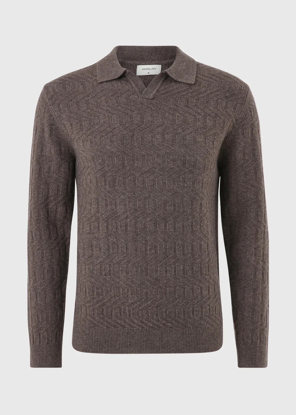 Brown Heavyweight Smart Polo Shirt - S Image 1