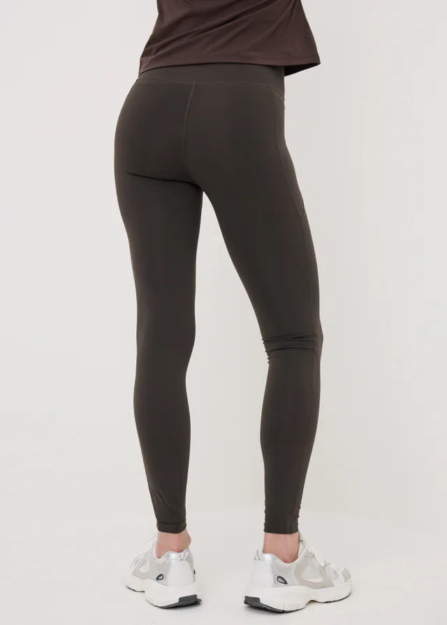 Souluxe Brown Long Length Gym Leggings