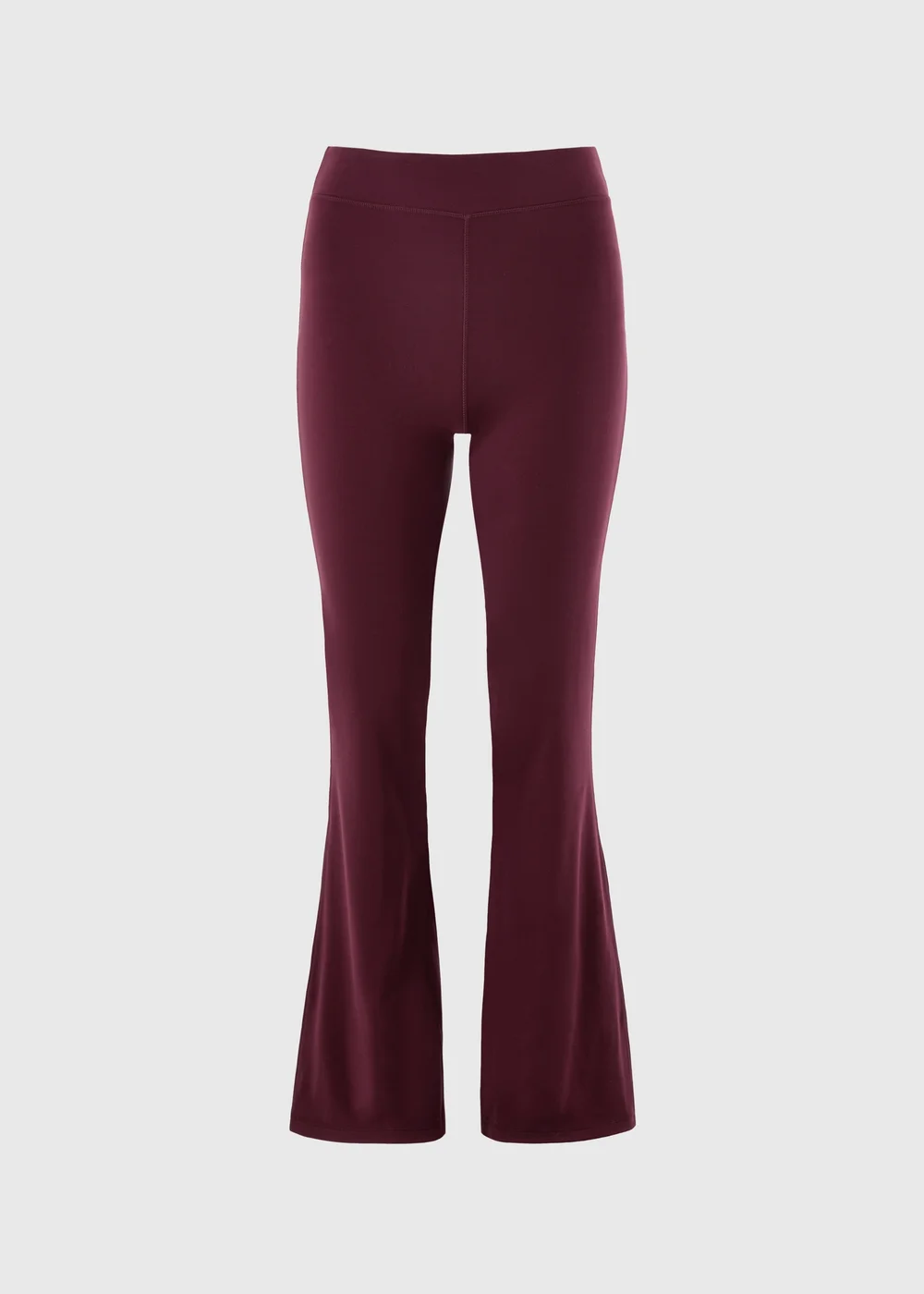 Souluxe Burgundy Slim Flared Gym Leggings - 6 Image 4