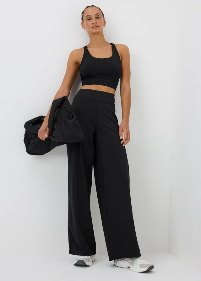 Souluxe Black Wide Leg Gym Leggings