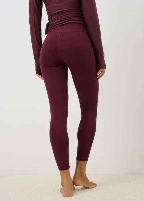 Souluxe Burgundy 7/8 Gym Leggings - 6 Image 2