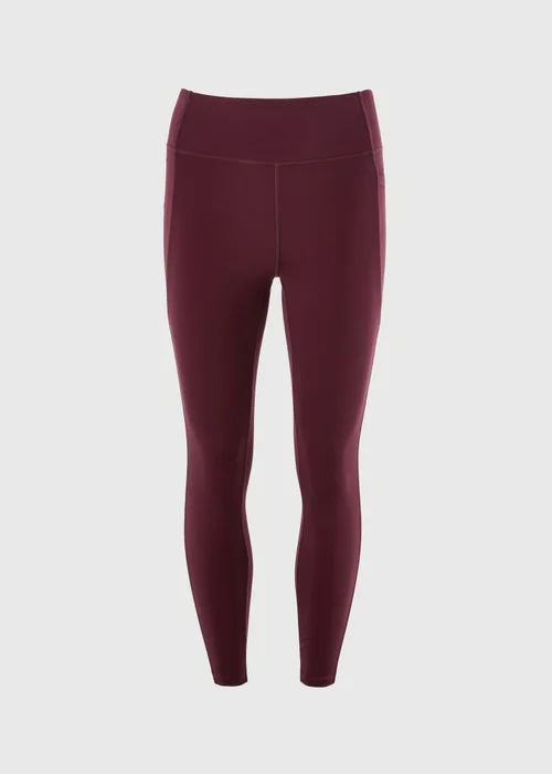 Souluxe Burgundy 7/8 Gym Leggings - 6 Image 4