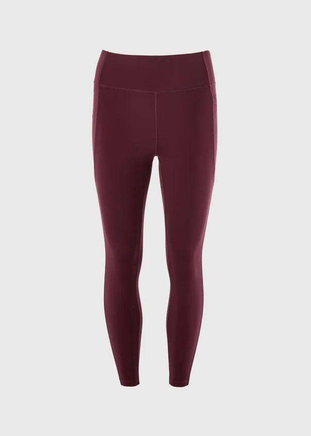 Souluxe Burgundy 7/8 Gym Leggings