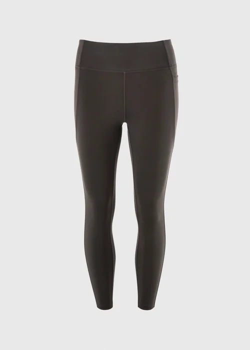Souluxe Chocolate Brown 7/8 Gym Leggings - 8 Image 4