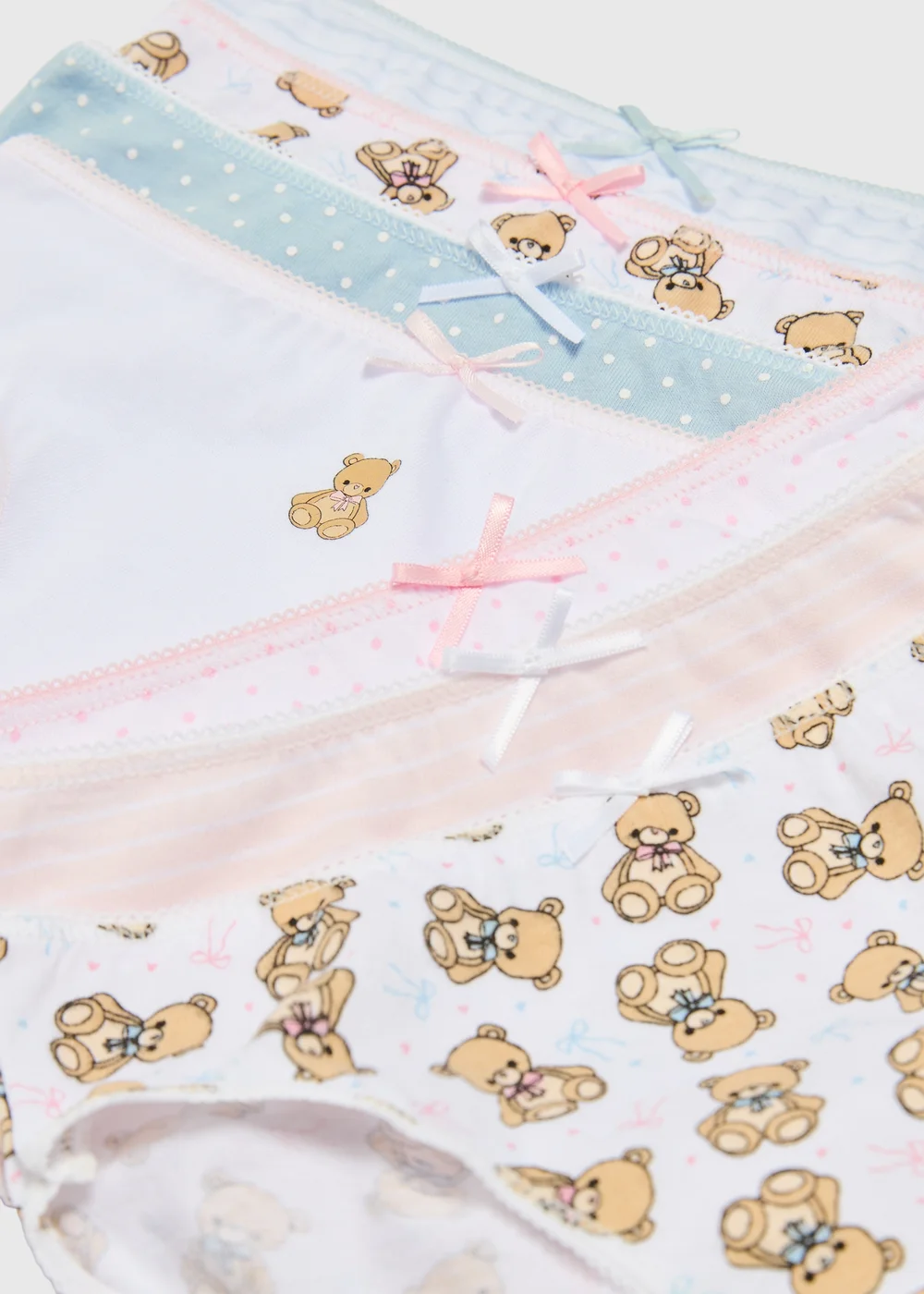 7 Pack Girls Multi Bear Brief Knickers (1.5-11yrs) - 1.5 - 2 Yrs Image 2