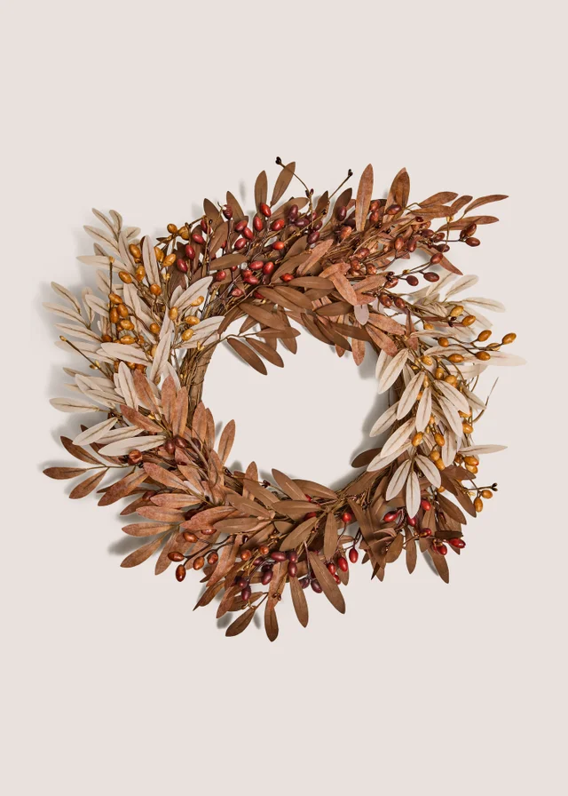Brown Acorn Wreath